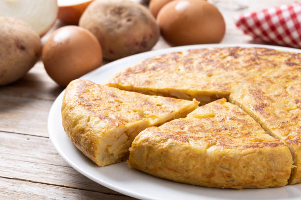 Tortilla de patata con cebolla Tortilla de patata